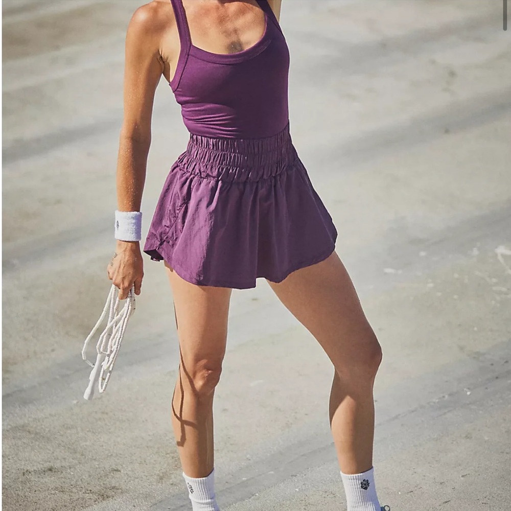Free People Movement Way Home Skortsie in Eggplant XL Discontinued